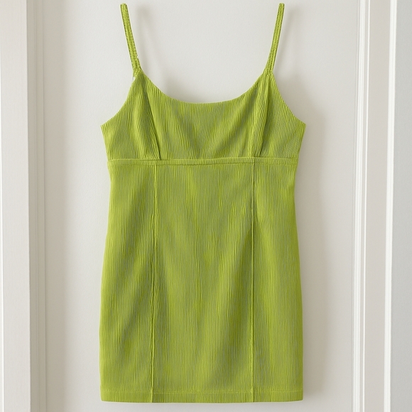 wild fable Dresses & Skirts - Wild Fable Green Corduroy Mini Dress XL | Adjustable Straps Soft Ribbed Texture